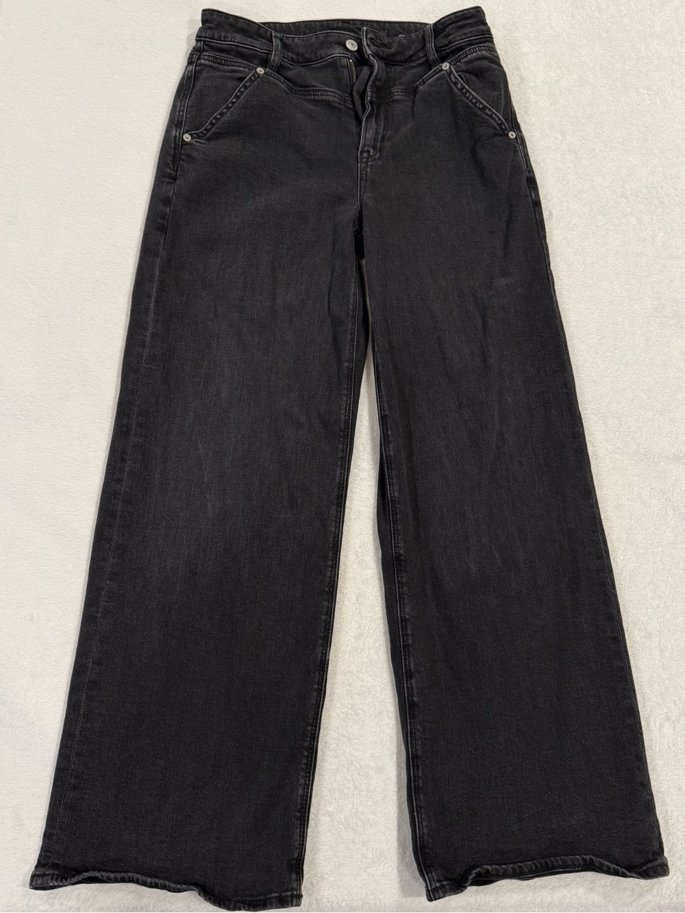 Women’s American Eagle Outfitters Black High-Rise Wide Leg Jeans